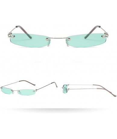 Rimless Sunglasses for Men Women Vintage Sunglasses Rimless Sunglasses Retro Glasses Eyewear Metal Sunglasses Hippie - A - CA...