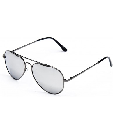Sport Aviator Metal Frame Sunglasses - Black - C5128OHMXKH $9.24