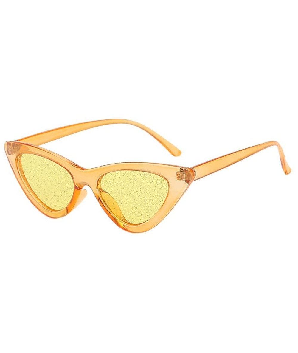 Cat Eye Sunglasses Vintage Goggles Colorful - A - C4199SGCSEK $8.80