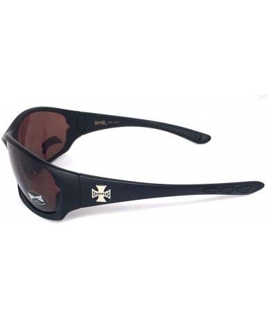 Goggle Mens Motorcycle Padded Goggles Sunglasses CH4873 - Several Colors Available! - Black - Amber Lens - C911CTWC061 $8.57