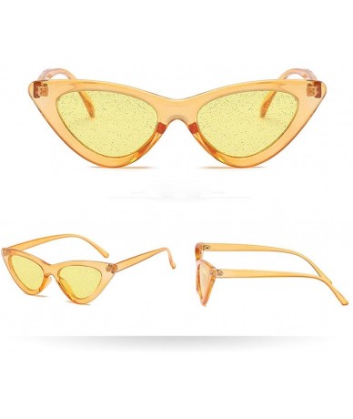 Cat Eye Sunglasses Vintage Goggles Colorful - A - C4199SGCSEK $8.80