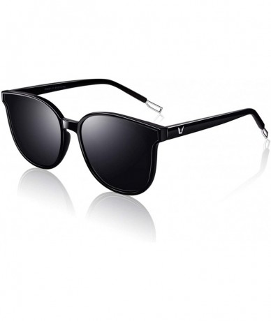 Cat Eye Oversized Octagon Sunglasses Women Vintage Polarized UV Protection Unique Brand Designer Shades S55 - C418U507I9O $16.06