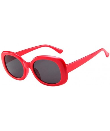Oval Sunglasses Goggles Glasses Oval Eyewear Goggles Women - Grey - CI18QT2ROO6 $12.86