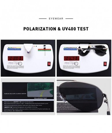 Aviator DESIGN Men Classic Pilot Sunglasses HD Polarized Sun Glasses For C01 Black - C01 Black - CT18XE07ETZ $15.69