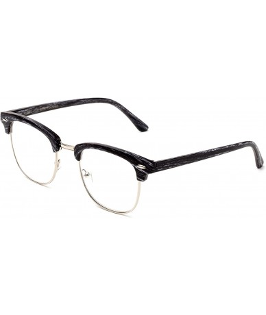 Square Babo" Slim Oval Style Celebrity Fashionista Pattern Temple Reading Glasses Vintage - Wooden Black - CU17AAHZ7SR $8.78