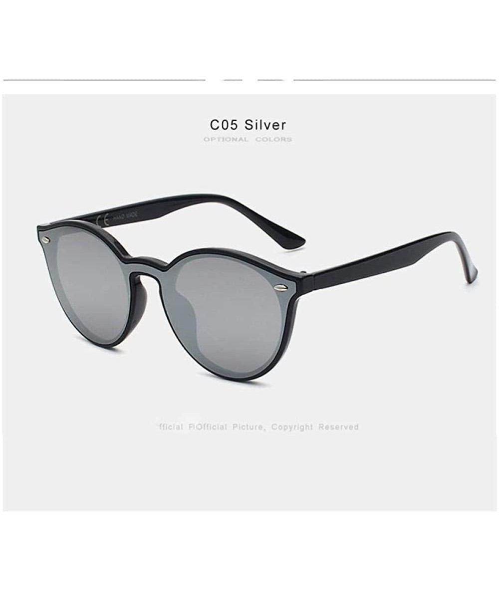 Aviator Fashion Cat Eye Sunglasses Women Brand Designer Retro Female Sun Y7155 C1BOX - Y7155 C5box - CC18XE000ZU $31.69