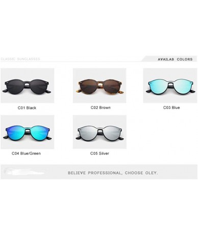 Aviator Fashion Cat Eye Sunglasses Women Brand Designer Retro Female Sun Y7155 C1BOX - Y7155 C5box - CC18XE000ZU $31.69