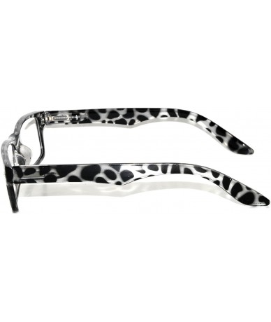 Wayfarer Classic Retro Style Narrow Rectangular Frame Clear Lens Sunglasses - Leopard - CE11UPSFW93 $8.71