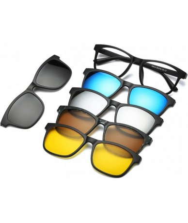 Round 5 Lenes Magnet Sunglasses Clip Mirrored Glasses Men Polarized Clips Custom Prescription Myopia - 2245a - CJ198ZIZ4L7 $4...