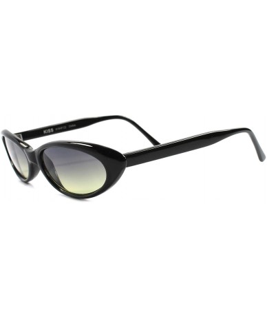 Cat Eye Classic Vintage 50s 60s Lens Small Pointy Cat Eye Sunglasses - Black / Green - CD18939Q5XX $17.88