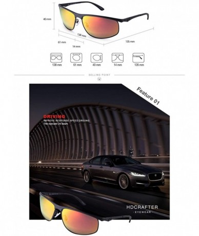 Square Sports Polarized Sunglasses UV Protection Sunglasses for Men 16618 - Silver - C418WDR0NZE $13.42