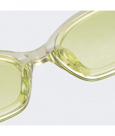 Rimless Oversized Sunglasses Women Men - Retro Classic Polarized Frame Clear Lens 100% Protection Eyewear - Green - C218OQK9G...
