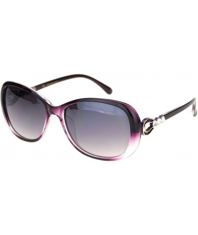Butterfly Womens 90s Large Rhinestone Horse Shoes Bling Jewel Butterfly Sunglasses - Purple - CH18QS3TLHA $22.08