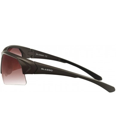 Semi-rimless Men's Sports Polarized Sunglasses UV Protection Eyeglasses for Men Fishing Driving Cycling - 1179-01 Brown Frame...