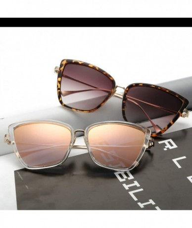 Cat Eye Cat Eye Vintage Sunglasses for Women Honey Classic Cute Retro Designer Style 8045 - Pink - CI1945QEYNA $9.45