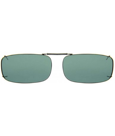 Rectangular 3 pack Polarized Clip On Sunglasses Size 52 Rec 15 Black Full Frame - CK126KJR1VR $16.18