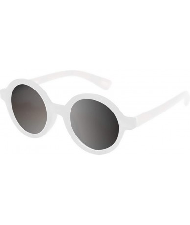 Round designer round sunglasses white - CK18YCUXRGU $6.70