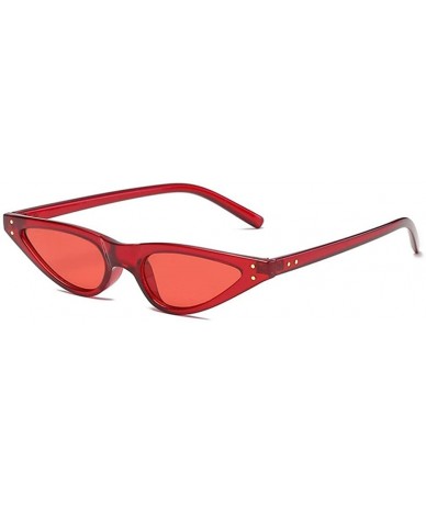 Cat Eye Retro Sunglasses-Vintage Women Sunglasses Cat Eye Eyewear Sunglass Triangle Sun Glasses - F - CZ18DDO3G49 $7.92