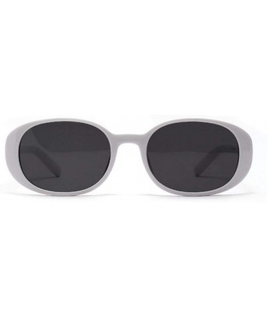 Rimless Retro Classic Tinted Color Lens Oval Sunglasses Men Women Luxury Vintage Beige Mirrors Oversized Sun Glasses - 5 - CB...