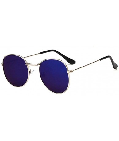 Goggle Fashion UV Protection Glasses Travel Goggles Metal Frame Outdoor Sunglasses Sunglasses - Blue - CL18RIUCO03 $18.29