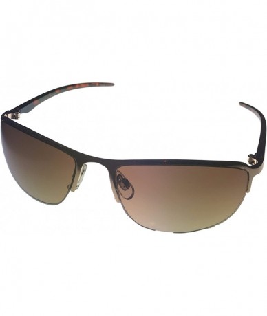 Rimless Mens Bottom Rimless Gold Metal Sunglass- Gradient Lens PE14 2 - C4118NUZV7D $19.34