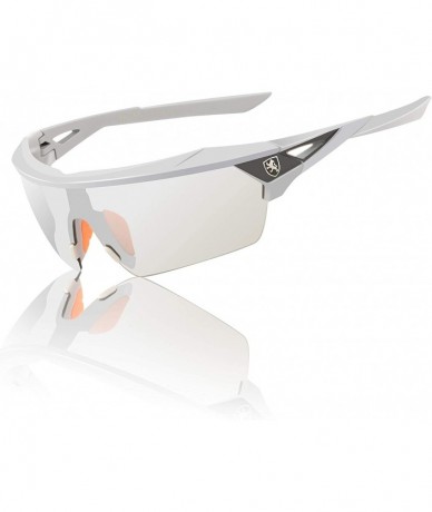 Aviator Polarized Sunglasses Protection Softball KN P01025 - Silver - CG18RZ2YOON $24.70