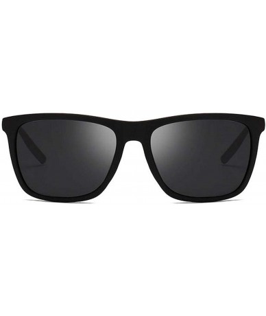 Round Square Polarizing Sun Glasses Men Polarized Sunglasses Elasticity Frame Women Er Sunglases Man - Sand Black - CR199CEQ7...
