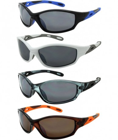 Wrap Sleek Wrap Sproty Style Sunglasses 570098 - Black - CD185YH6EU8 $22.20