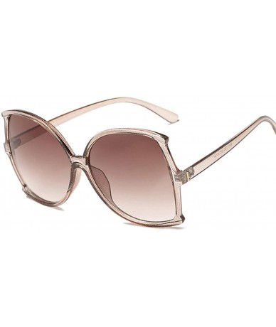 Oversized Summer Oversized Square Sunglasses Women Vintage Brand Designer Glasses for Ladies - Pink - CR18W5SC745 $44.79