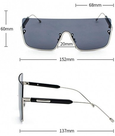 Square 2019 new fashion brand designer metal half frame frog mirror unisex trend sunglasses UV400 - Red - CS18LWRGT3N $9.65