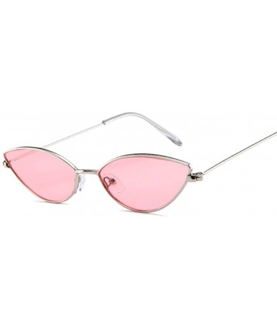 Oversized Fashion Vintage Cat Eye Sunglasses Women Metal Luxury Rose Gold Mirror Sun Glasses UV400 - Goldred - C2197Y7YH4W $2...