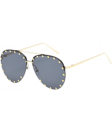 Sport Oversized Sunglasses for Men Women UV Protection for Driving Traveling - Gray - CQ18DM3TAIW $13.24