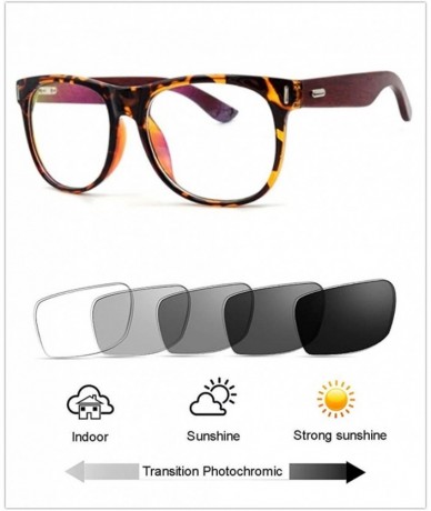Oversized Mens Acetate Wooden Oversized Rx-able UV Transition Photochromic Reading Glasses - Tortoise - CE18LGG7T3A $42.25