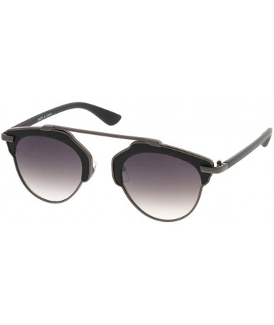 Wayfarer Retro Fashion Dapper Frame Brow Bar Women Sunglasses Model S60W3196 - Black - CO183KTTHX2 $18.79