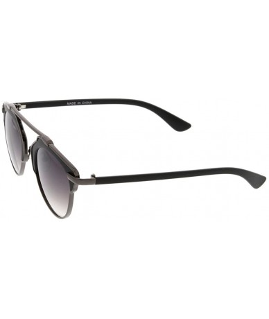 Wayfarer Retro Fashion Dapper Frame Brow Bar Women Sunglasses Model S60W3196 - Black - CO183KTTHX2 $8.54