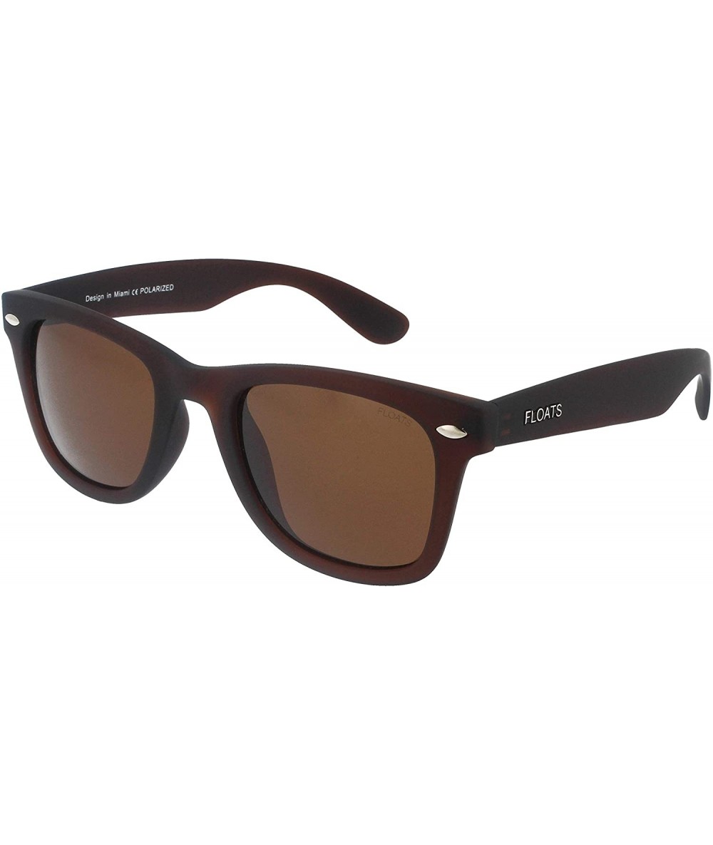 Wayfarer Polarized Sunglasses F-4325 - Brown - CR18AXN2YAK $40.67