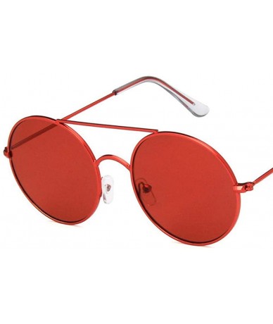 Round Sunglasses 2019 New Fashion Metal Round Colorful UV400 Travel Shopping Get 5 - 2 - CI18YZW9QHX $7.31