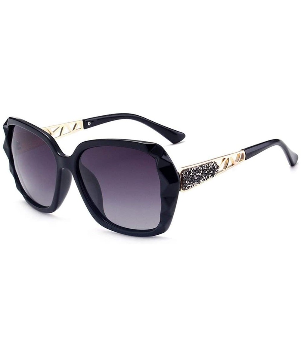 Oversized Womens Mirrored Sunglasses Polarized-Fashion Oversized Eyewear with Protection for Outdoor - E - CZ18YXXQZ3L $57.17