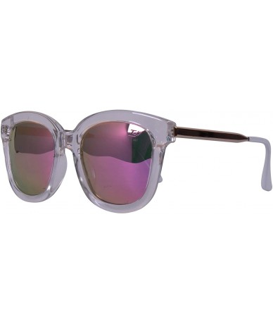Butterfly p560 Classic Butterfly Polarized - for Womens 100% UV PROTECTION - Transparent-pinkmirror - CM192TH8DOO $24.43
