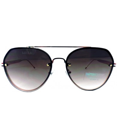 Aviator Aviators Mirrored Sunglasses Metal Frame Women Mens UV400 - Brown Mirrored Patriotic Frame - CO18RROG50Y $23.31