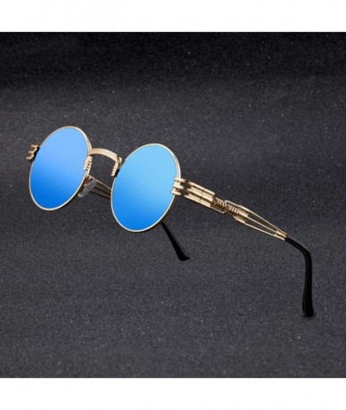 Oversized New Fashion Polarized Sunglasses For Men And Women Retro P8 Silver IceBlue - P6 Silver Mercury - CF18YZWOWNN $9.32