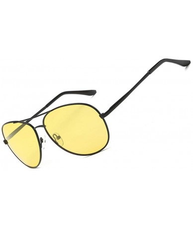 Aviator HD Night Vision Glasses for Driving Polarized Sunglasses Anti-Glare Safe Night Driving Glasses for Men Women - CV18NA...