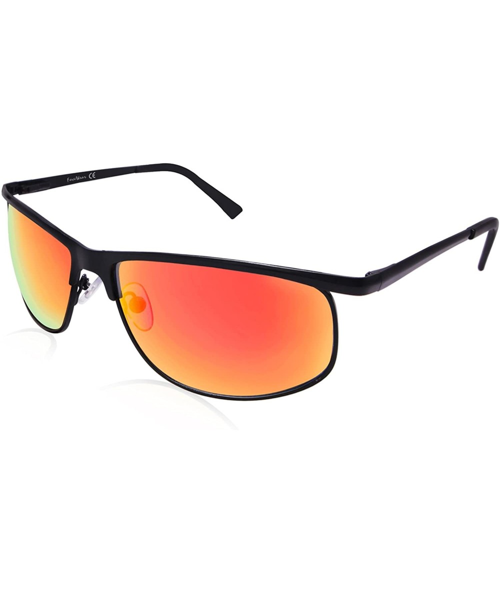 Sport Designer Fashion Sports Sunglasses for Baseball Cycling Fishing Golf Metal Frame - CR18ESAW84R $16.73