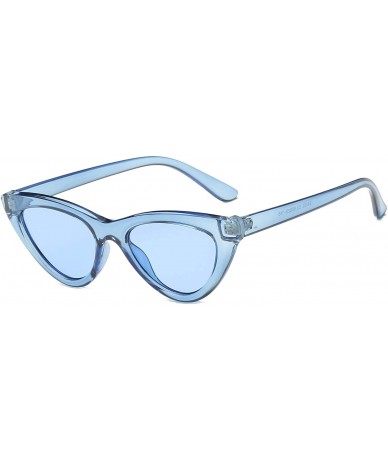 Goggle Women Cat Eye Fashion Sunglasses - Blue - CZ18WU9LKUK $17.93