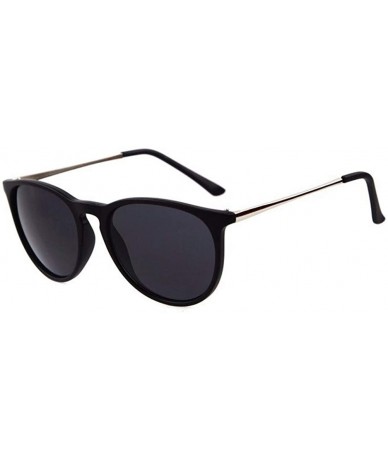 Round sunglasses for women Retro Round Sunglasses Men Oval Frame Sun Glasses - 11 - CA18WYQS5WO $30.99
