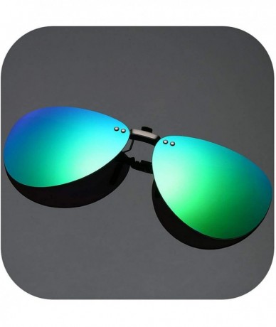 Round Men Polarized Clip Sunglasses Women Pilot Sun Glasses UV400 Eyeglasses Night Driving ZB-82 - 6 - C9198AHOD9E $39.17