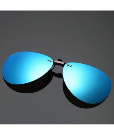 Round Men Polarized Clip Sunglasses Women Pilot Sun Glasses UV400 Eyeglasses Night Driving ZB-82 - 6 - C9198AHOD9E $14.86