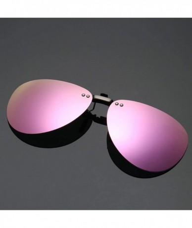 Round Men Polarized Clip Sunglasses Women Pilot Sun Glasses UV400 Eyeglasses Night Driving ZB-82 - 6 - C9198AHOD9E $14.86