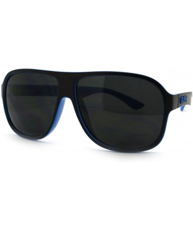 Square Kush Marijuana Pot Head Speed Racer Plastic Pilot Sunglasses - Blue - CI11YW4ZWMD $11.85