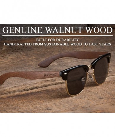 Rimless Wooden Sunglasses for Men and Women- Polarized and UV400 - Ultra Lightweight & Comfortable - C518NQ2UADS $35.33